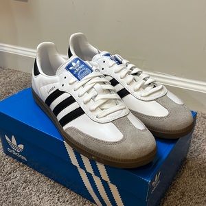 adidas samba blue suede size 10